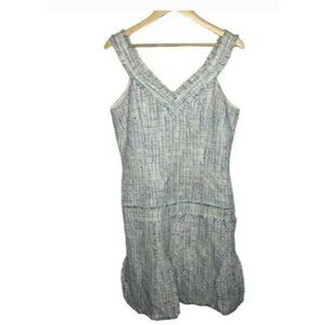 David Meister Tweed Fringe Sleeveless Preppy Feminine Dress Size 12